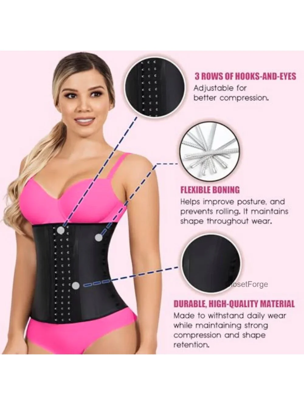 Waist Cincher Trainer Latex Shapewear Corset Girdle